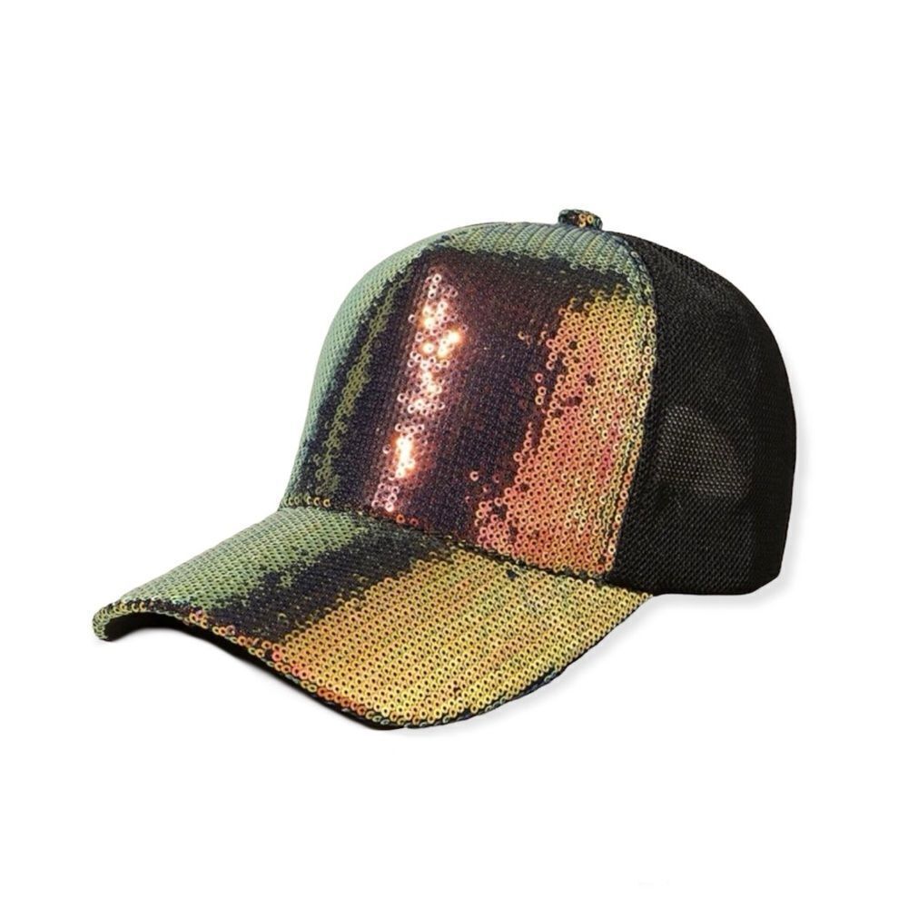 🆕Black Luxury Sequin Trucker Hat